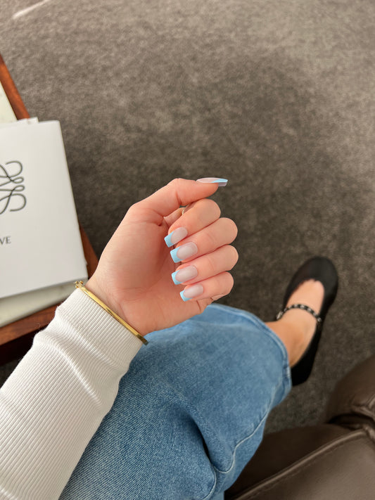 Blue French Tip